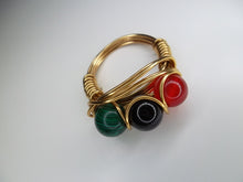 Load image into Gallery viewer, 3 stone Wire wrapped Rings
